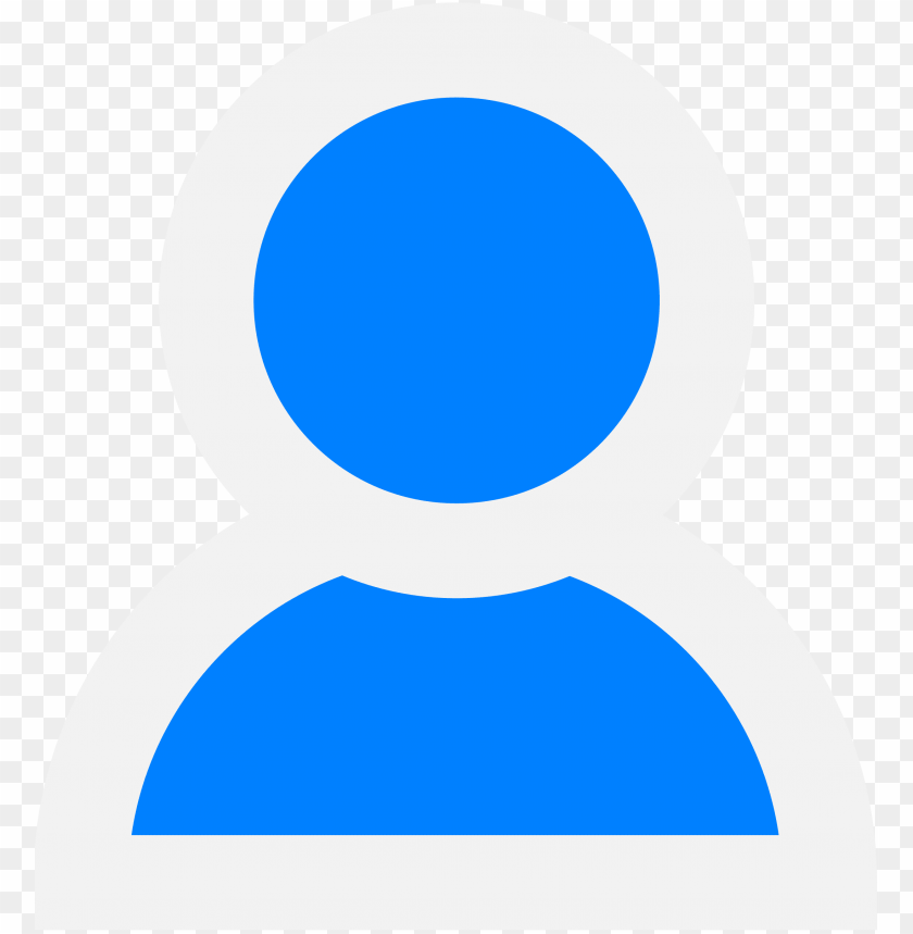 Blue user profile icon